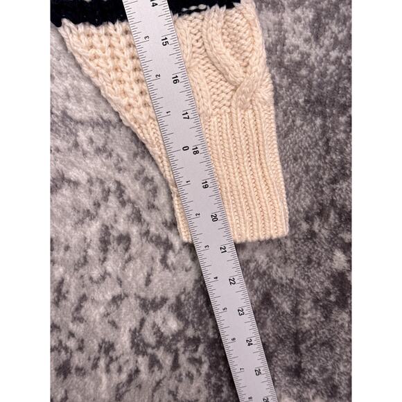 Sezane Sweater Small Womens Jane Jumper Chunky Merino Wool Knit Striped - Picture 5 of 8